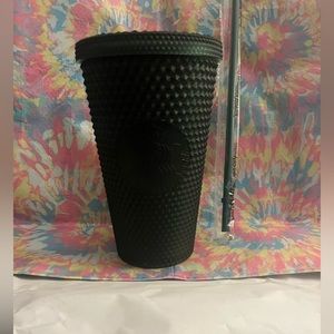 Starbucks Studded Matte Hunter Green Tumbler Cold Cup 16oz Dark Green Brand New